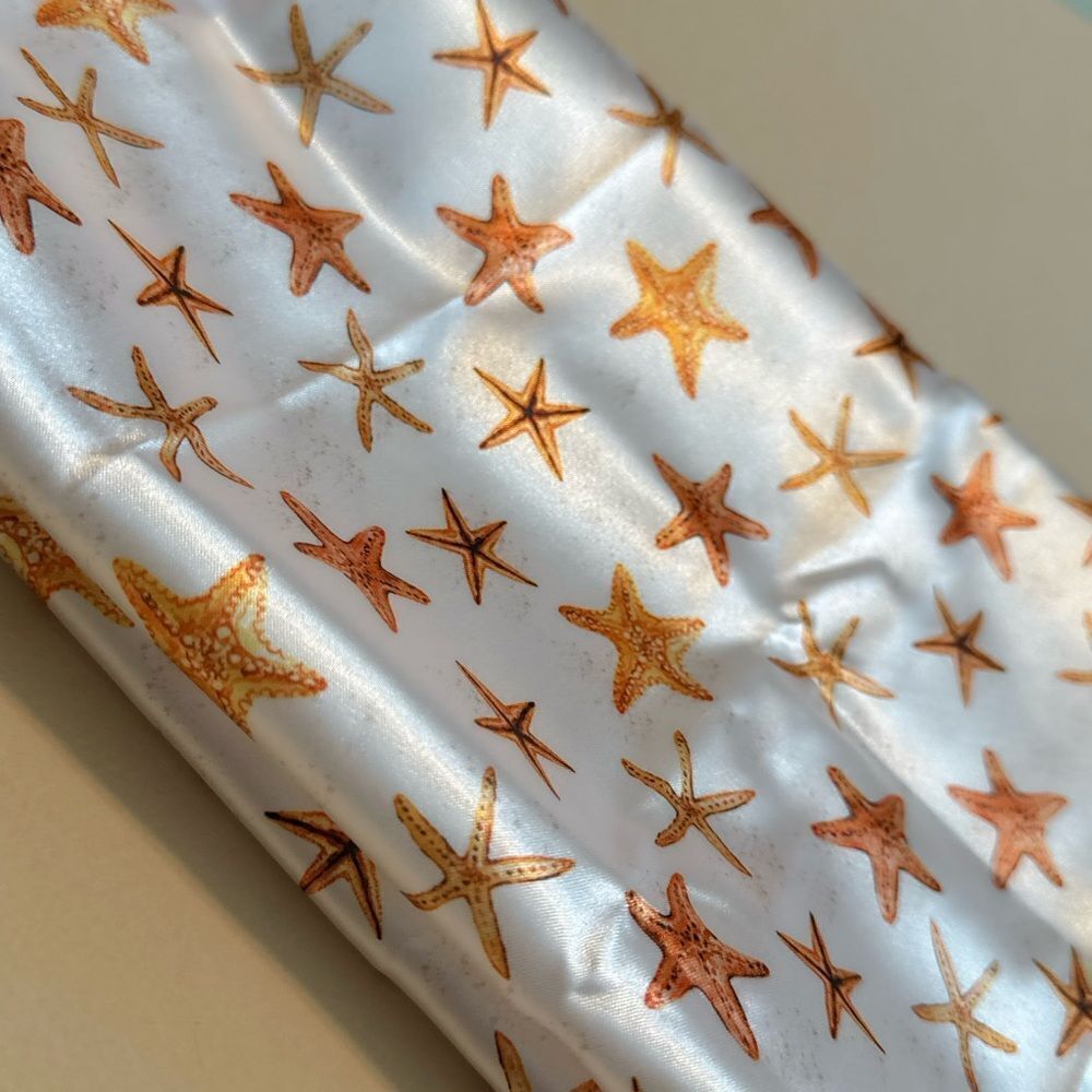 Star Patterned Scarf H1 - Picture 3 of 4